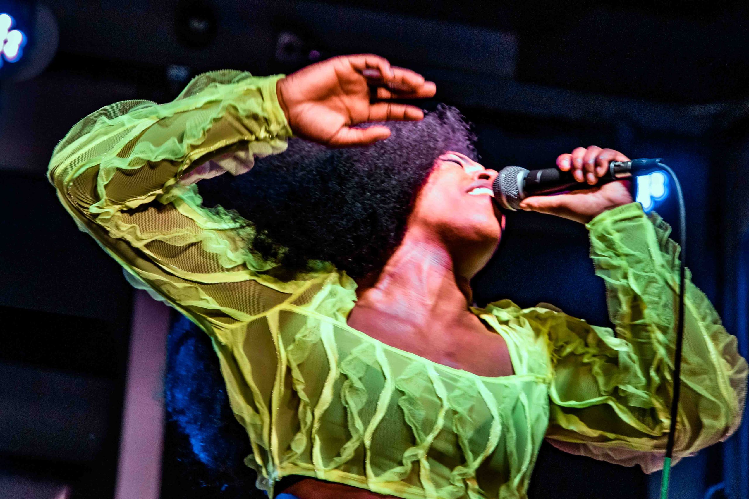 Trinity performing on stage